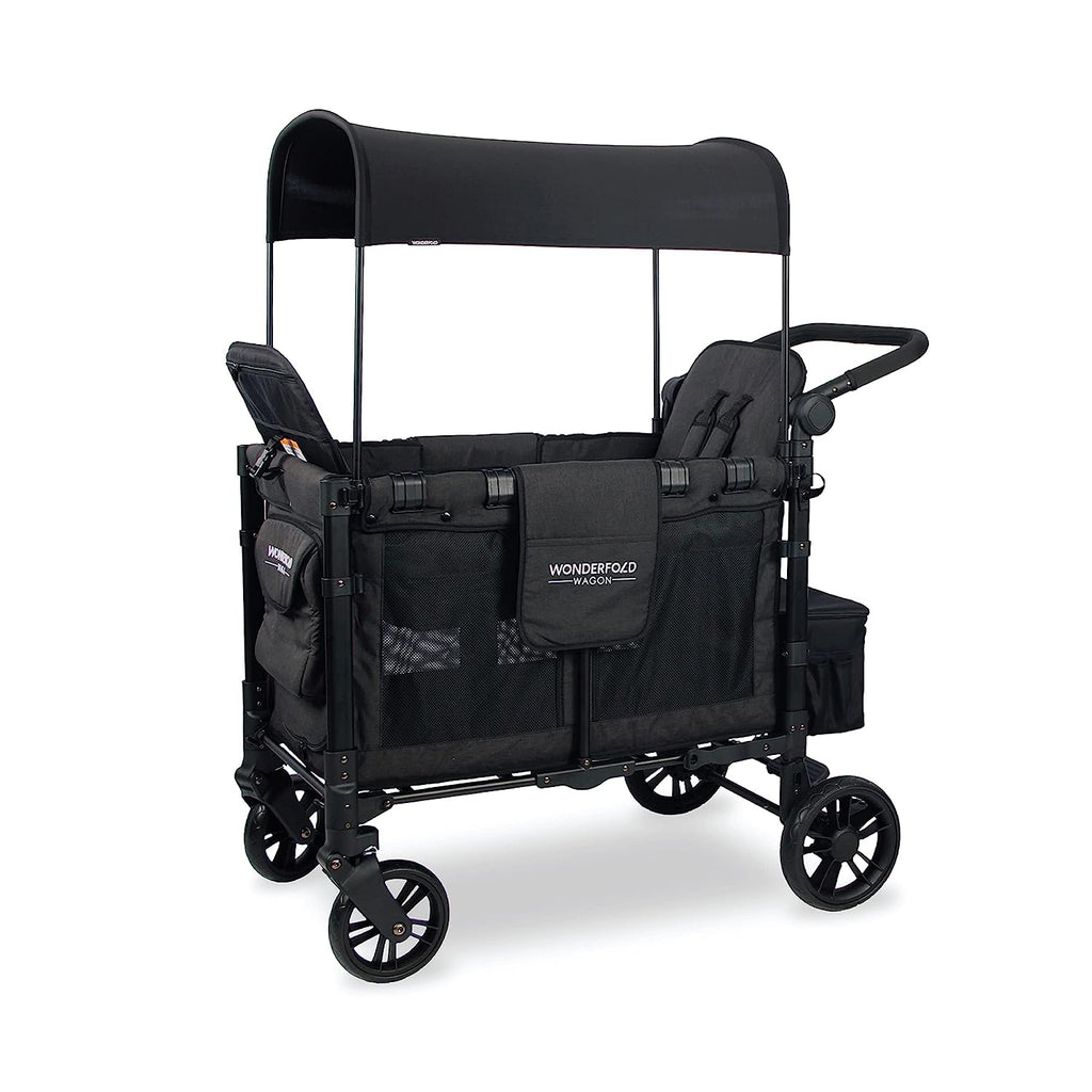 WONDERFOLD W2 Elite Double Stroller Wagon Black