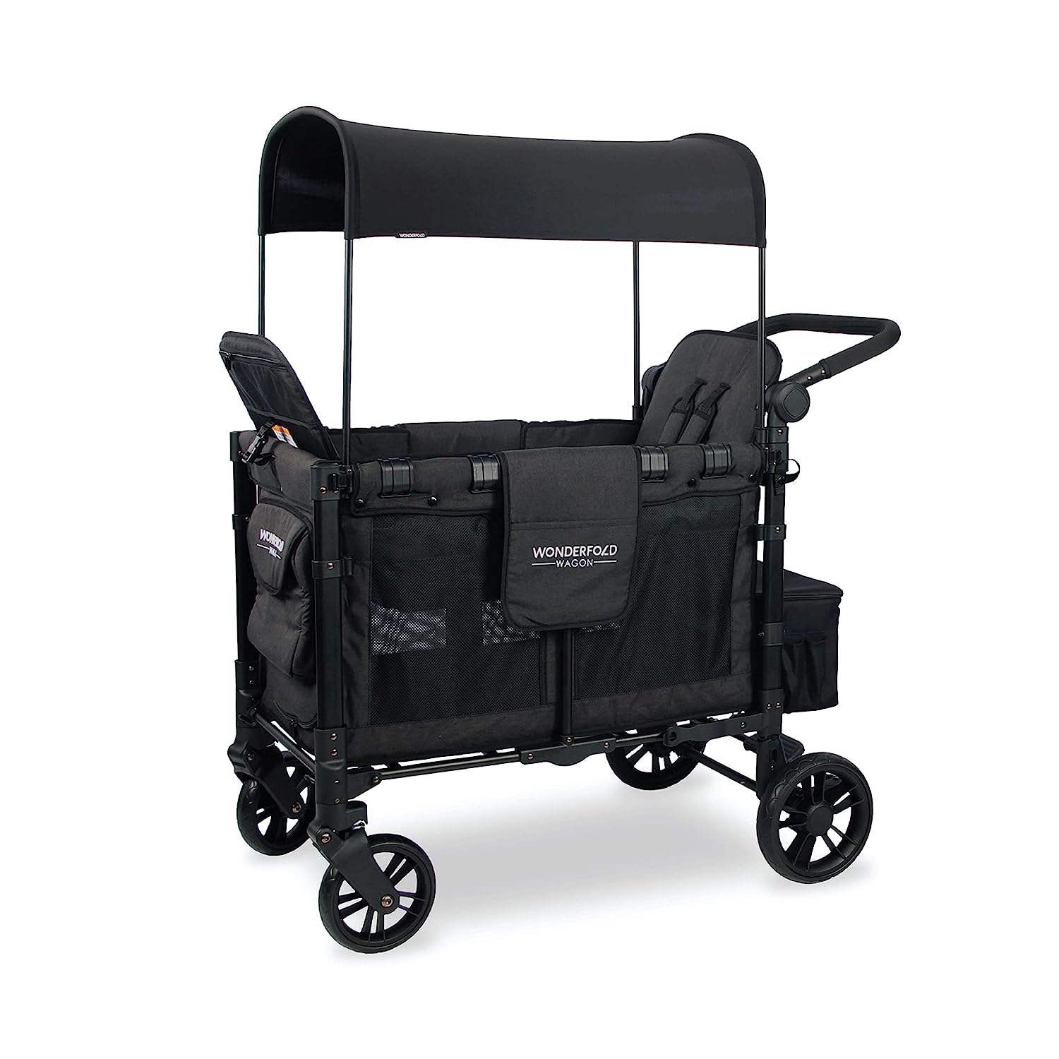 WONDERFOLD W2 Elite Double Stroller Wagon Black