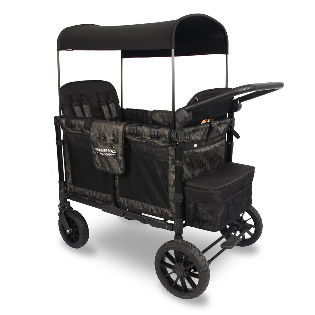 Wonderfold Wagon W4 Luxe Quad Stroller Wagon (4 Seater) - Shadow Green Camo