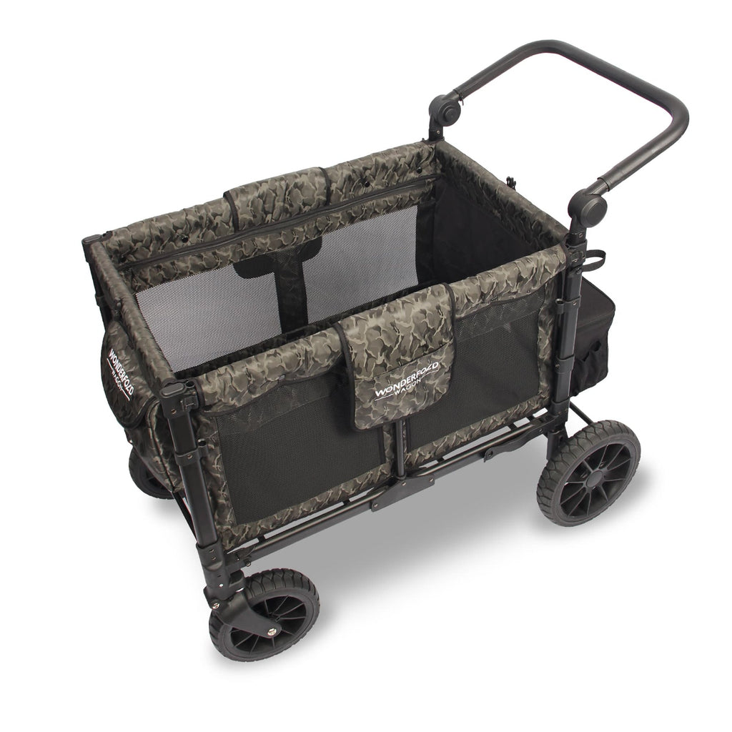 Wonderfold Wagon W4 Luxe Quad Stroller Wagon (4 Seater) - Shadow Green Camo