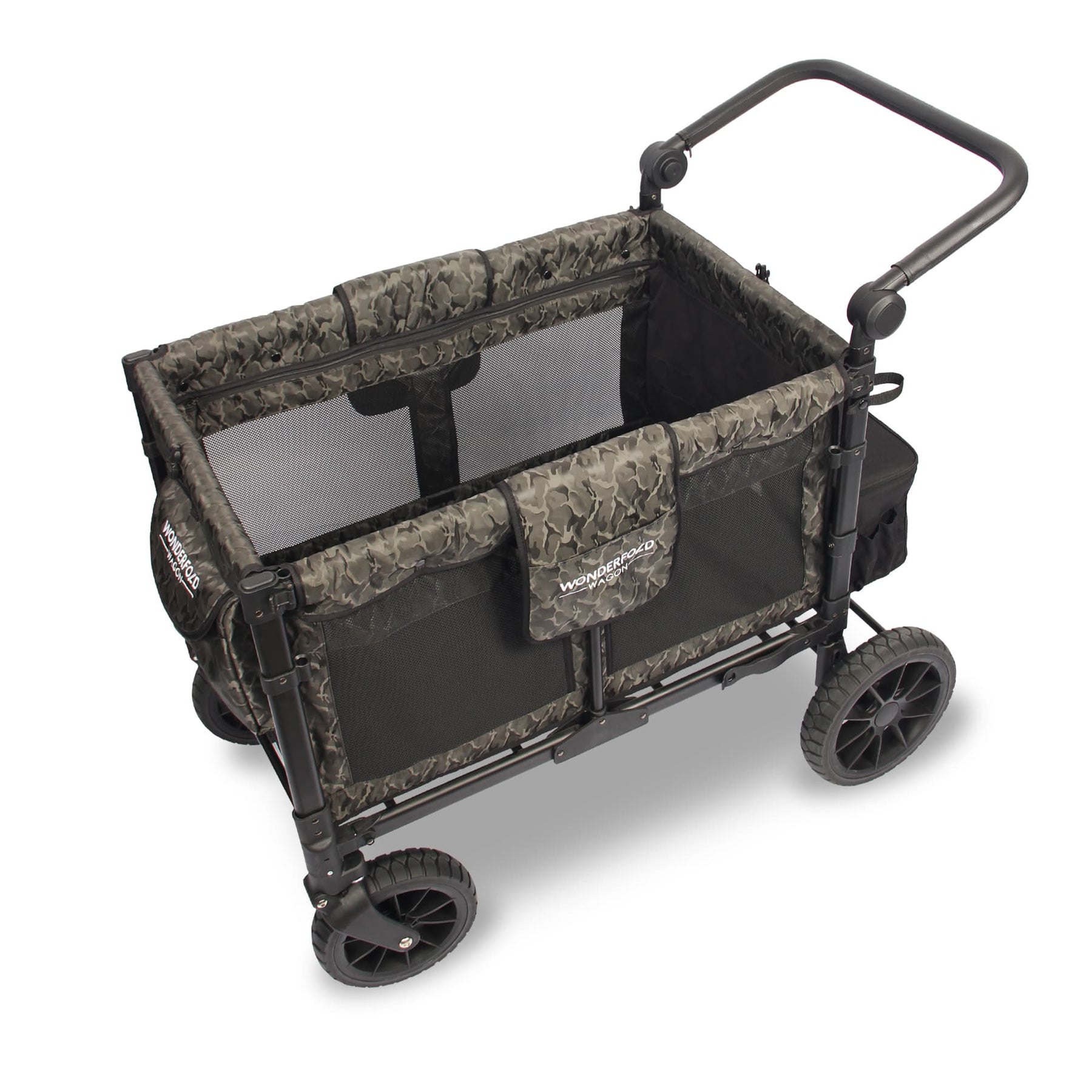 Wonderfold Wagon W4 Luxe Quad Stroller Wagon (4 Seater) - Shadow Green Camo