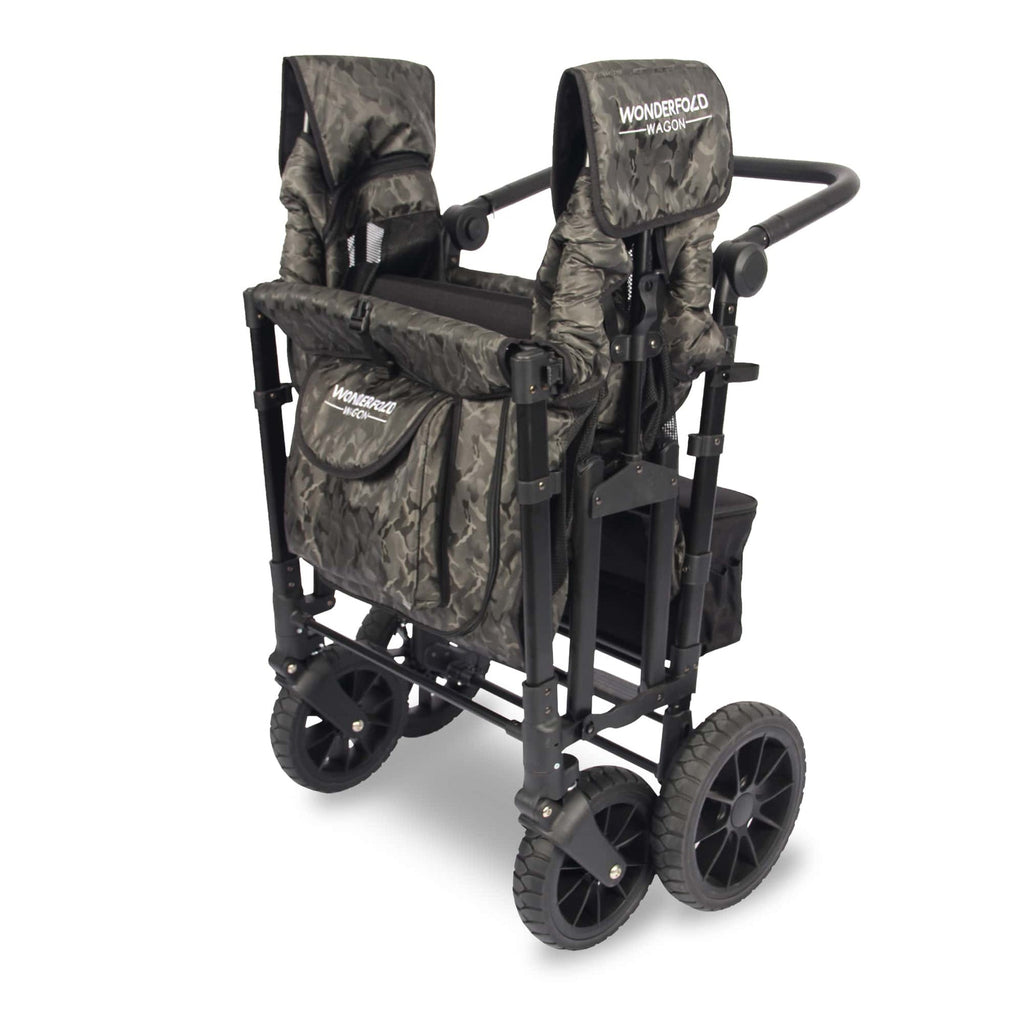 Wonderfold Wagon W4 Luxe Quad Stroller Wagon (4 Seater) - Shadow Green Camo