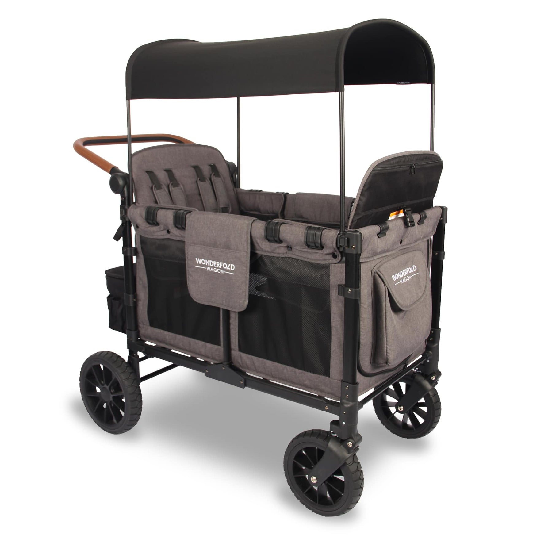 Wonderfold Wagon W4 Luxe Quad Stroller Wagon (4 Seater) - Grey